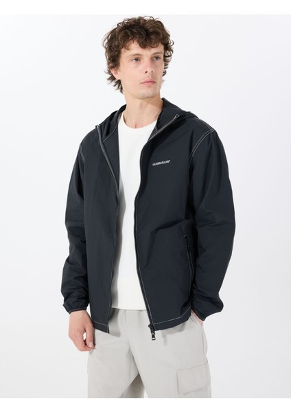 Standart Siyah Erkek Ceket M5GL29WH8N2JBLK Gj Packable Wındbr modelleri