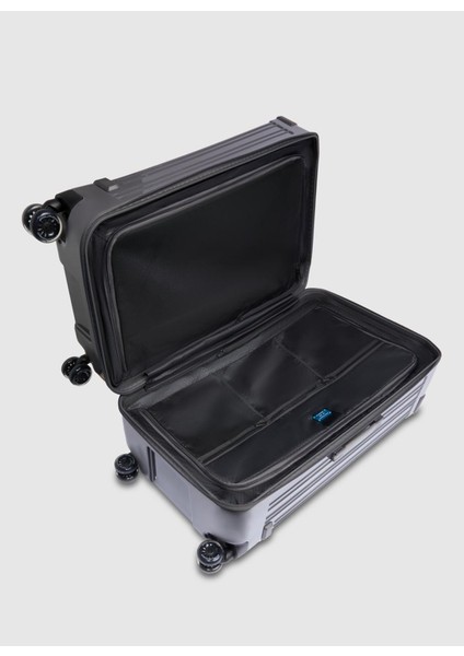 Piquadro Gri Çekçekli Sert Valiz BV5213POP/GR Trunk