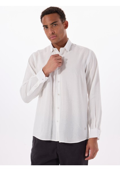 Gmg Fırenze Slim Fit Gömlek Yaka Ekru Erkek Gömlek GU25MSS02214 modelleri