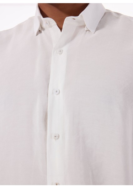 Gmg Fırenze Slim Fit Gömlek Yaka Ekru Erkek Gömlek GU25MSS02214 fırsatları