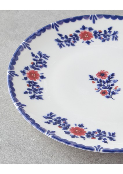 Bluebell Porselen Yemek Takımı 24 Parça 6 Kişilik Mavi