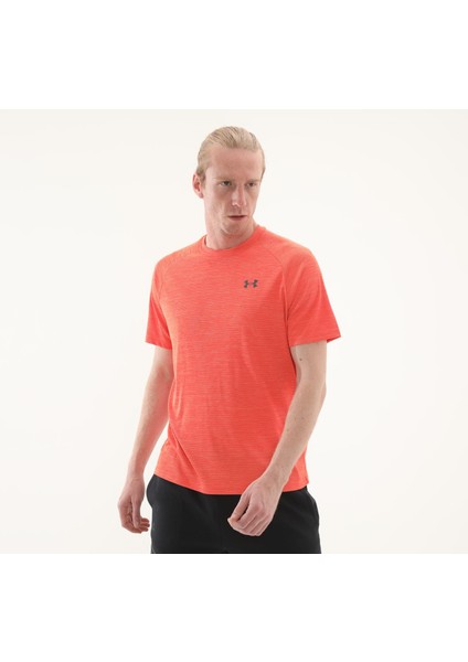 UA1382796 Under Armour Ua Tech Textured Ss Erkek T-Shirt Mavi modelleri
