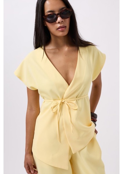 Miracotton Bağcık Detay Yelek