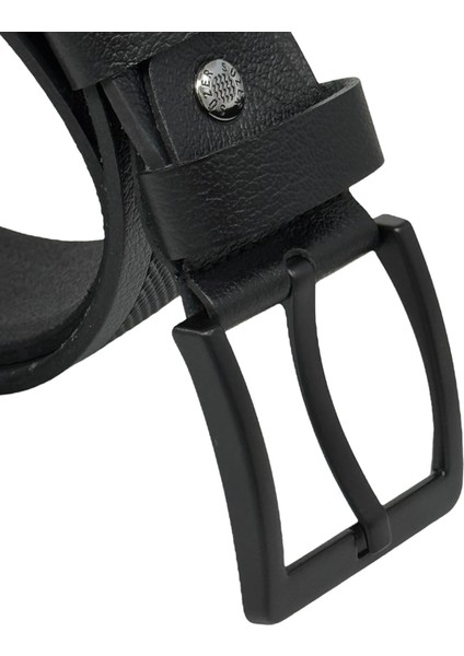 4.5 Cm. Spor Deri Ortası Desenli Model Erkek Kemer Siyah indirimleri