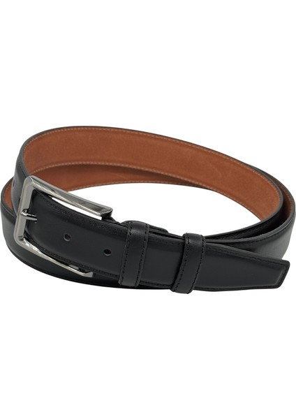 3.5 Cm. Klasik Deri Dikişli Model Düz Renk Erkek Kemer Açık Kahverengi fiyatları