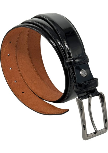 3.5 Cm. Klasik Deri Dikişli Model Düz Renk Rugan Kemer Siyah fırsatları