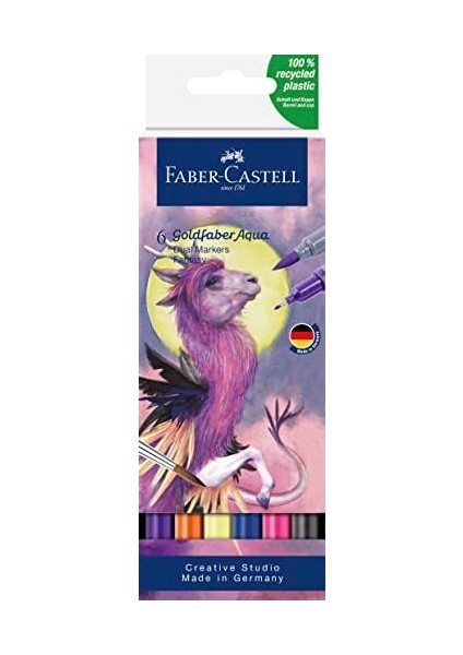 Goldfaber Aqua Çift Uçlu Sanatsal Markör 6 Lı Fantasy