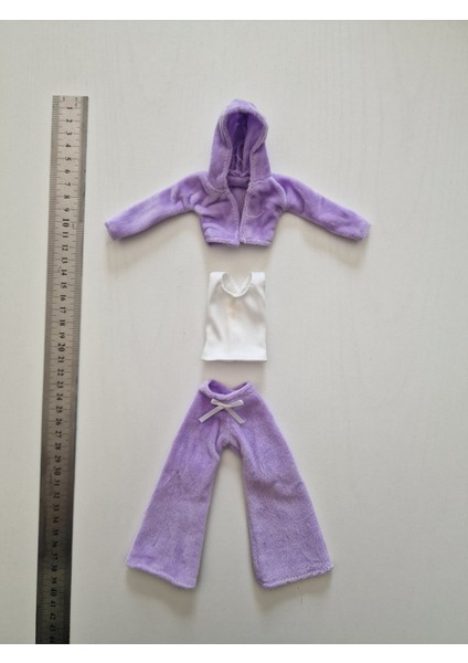 Barbi Oyuncak Bebek Için 3 Lü Kıyafet Takımı