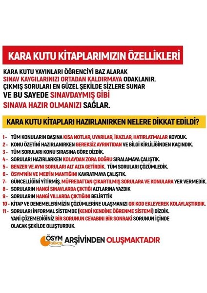 2025 Meb-Ags Kara Kutu Ösym Çıkmış Soru Bankası Full Altın Paket Seti Konu Özetli Dijital Çözümlü