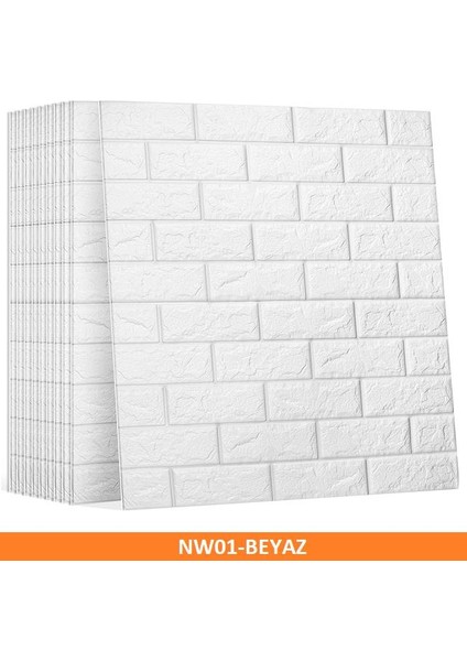 Kendinden Yapışkanlı 70X77CM 10 Adet Taş Duvar Kağıdı Paneli