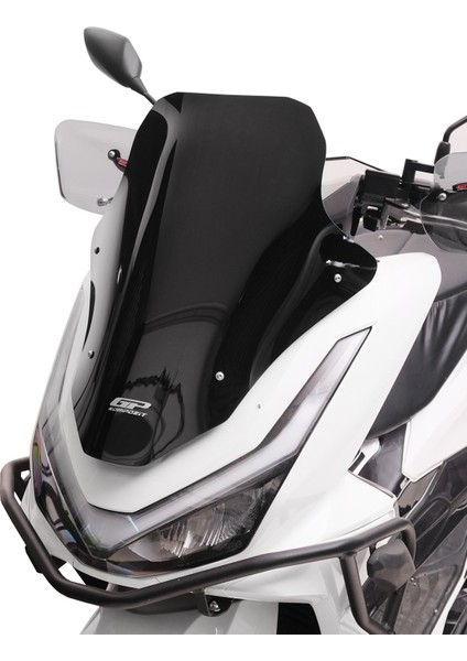 Honda Pcx 125 / 150 2025 Uyumlu Baskılı Ön Cam Siyah 55 cm modelleri