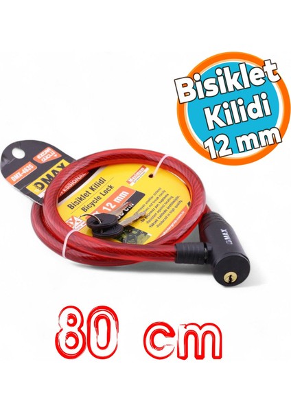 Çelik Halatlı Bisiklet Kilidi Motosiklet Kilit Scooter Güvenlik Kilidi 2 Anahtarlı