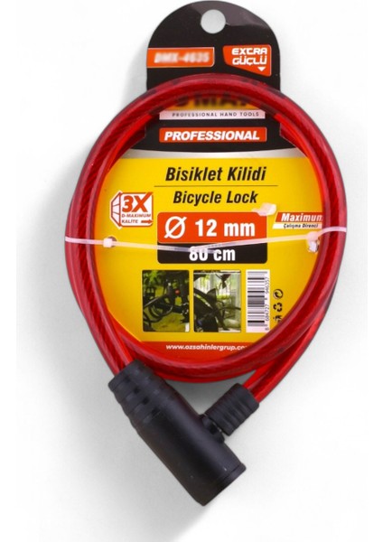 Çelik Halatlı Bisiklet Kilidi Motosiklet Kilit Scooter Güvenlik Kilidi 2 Anahtarlı fırsatları