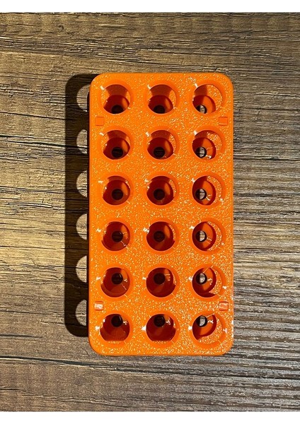 18'li Eppendorf Tüpü Standı (Turuncu)