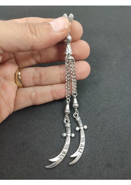 475 Ayar Gümüş Tesbih Püskülü