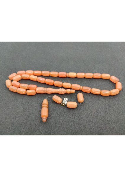 Furkan Gül Usta Eseri 0.6 Şeffaf Delim Çift Kat Cilalı Sıkma Kehribar Sertifikalı 7832