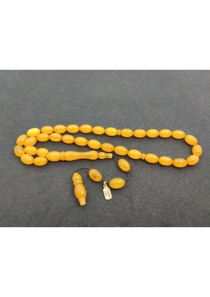 Furkan Gül Usta Eseri 0.6 Şeffaf Delim Çift Kat Cilalı Sıkma Kehribar Sertifikalı 7818