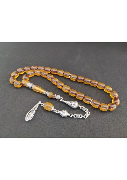 Şevket Alkan Usta Eseri 925 Ayar Gümüş Nakkaş Sıkma Kehribar Sertifikalı 7855 modelleri