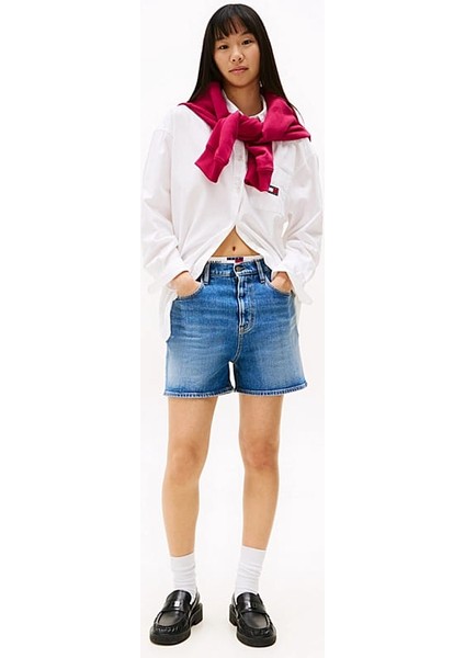 Kadın Th Mom Denim Şort - Mavi fiyatları