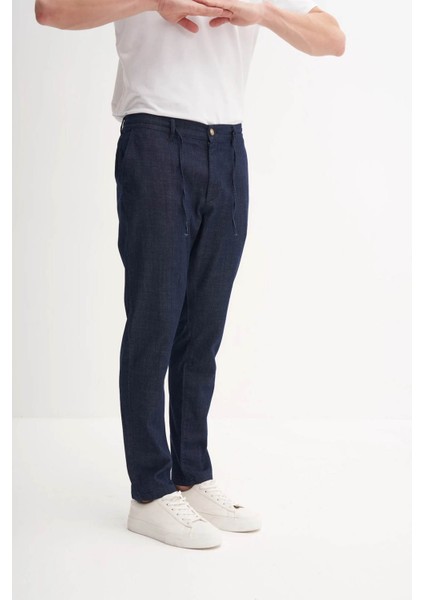 Jogger Denim Lacivert Erkek Pantolon 812
