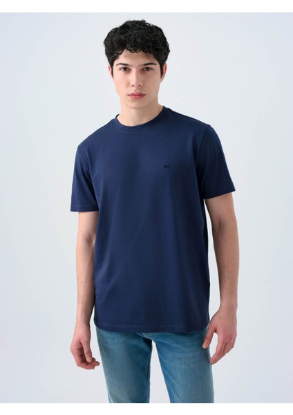 Regular Fit Lacivert Erkek T-Shirt LF2034994