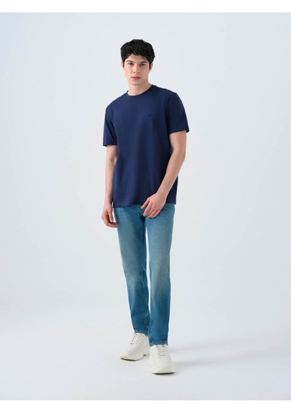 Regular Fit Lacivert Erkek T-Shirt LF2034994 fiyatları