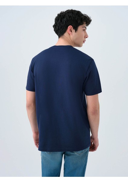 Regular Fit Lacivert Erkek T-Shirt LF2034994 modelleri