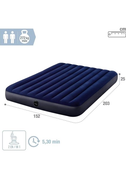 IK64755 Intex King Dura Beam Yatak 183X203X25