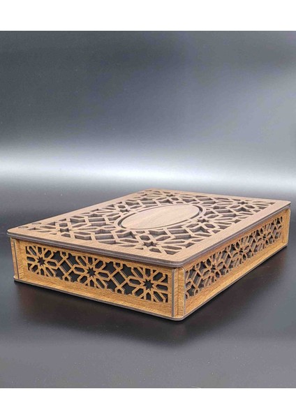 2 Katlı, Ahşap,dekoratif Çikolata Kutusu 31X23 cm