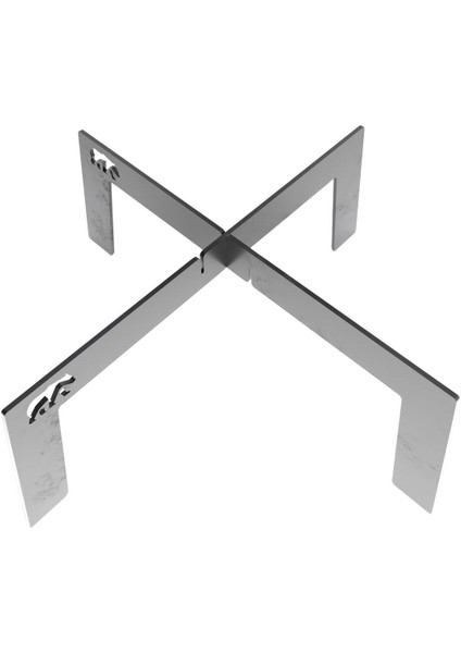Kamp Ayısı® Bushcraft Ox+™: Small, Medium, Large, Xlarge Seçenekli Katlanır Ateş Üzeri Metal Kamp Izgarası - Su Geçirmez Taşıma Çantalı