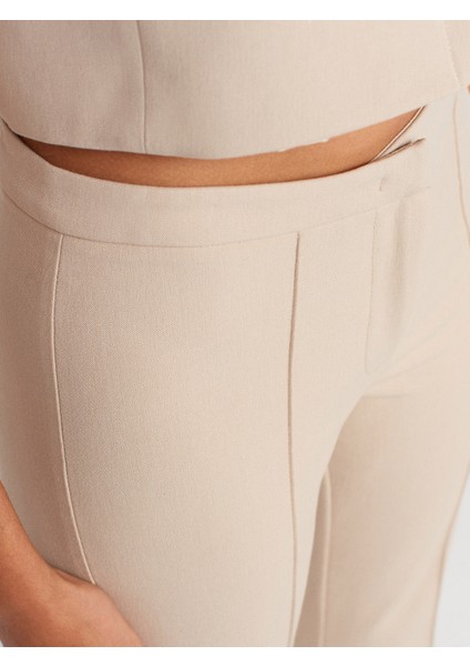 71658 Dikiş Detaylı Pantolon-Taş modelleri