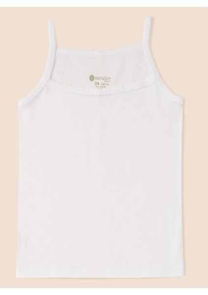 Kız Çocuk Organik Pamuklu Ribana İp Askılı Atlet 3'lü Paket modelleri