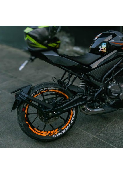 Neon Fosforlu Turuncu Iç Dış Motosiklet Jant Şeridi Takımı Çınar Extreme fırsatları