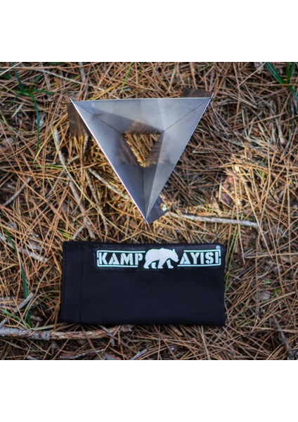 Kamp Ayısı® Coffdripp™ V60 Filtre Kahve Demlik: Katlanabilir Paslanmaz Çelik Kahve Dripper