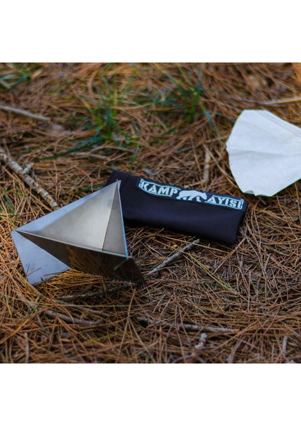Kamp Ayısı® Coffdripp™ V60 Filtre Kahve Demlik: Katlanabilir Paslanmaz Çelik Kahve Dripper