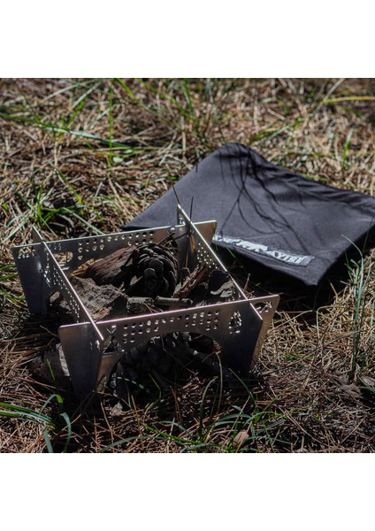 Kamp Ayısı® Çelebi™ Bushcraft Jel Yakıtlı Osmanlı Ocağı