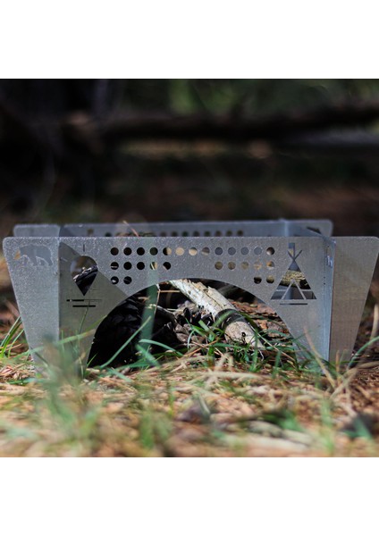 Kamp Ayısı® Ottomanfire™ Bushcraft Jel Yakıtlı Osmanlı Ocağı