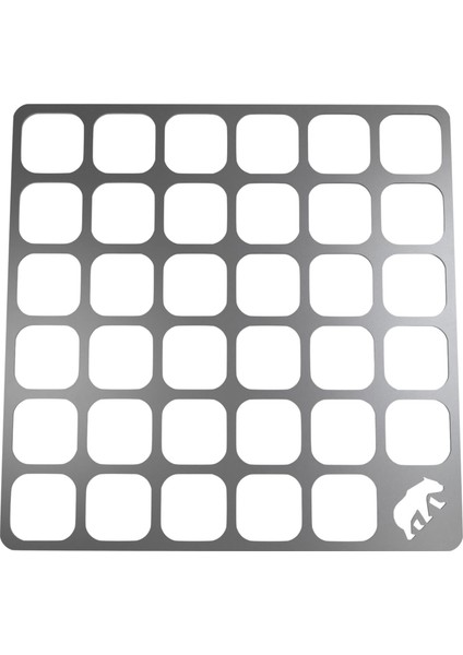 Kamp Ayısı® Openairwire™: Taşıma Çantalı Paslanmaz Çelik 13 cm x 13 cm 62 Gram Bushcraft Izgara Teli