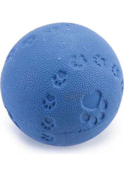 Köpek Oyuncağı, Sesli, Top, Kauçuk, Turkuaz, 9cm