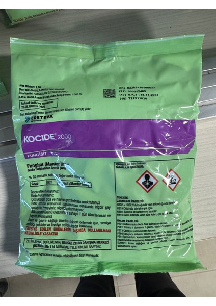 Ağaçlar Için Kocide 2000 Mantar Ilacı 1kg 2027 Skt
