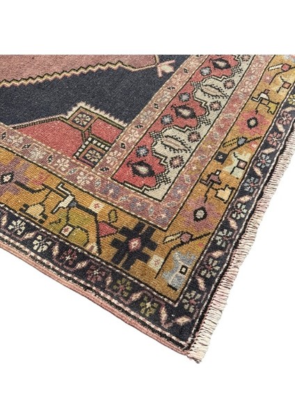 El Dokuma Vintage Ortaköy Halısı 125 x 260 Kök Boya Eskitme Halı fiyatları