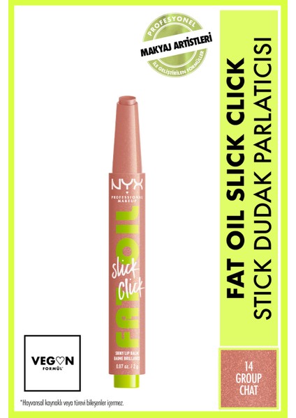Fat Oil Slick Click Parlatıcı Dudak Balmı - 14 Group Chat