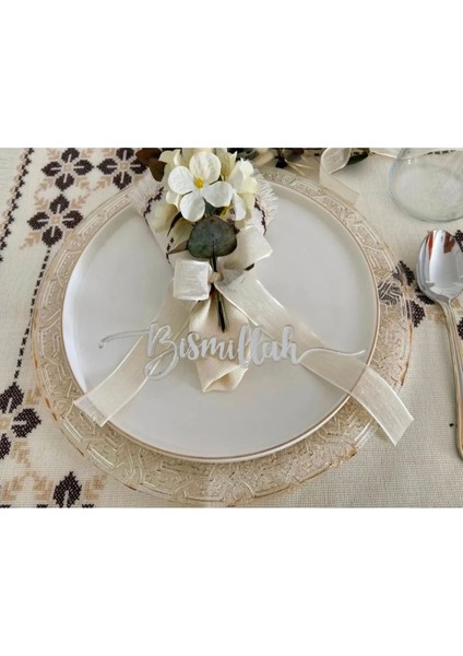 Besmele Yazısı Sunum Pleksi |(6 Adet)|20*4 CM|KH6006