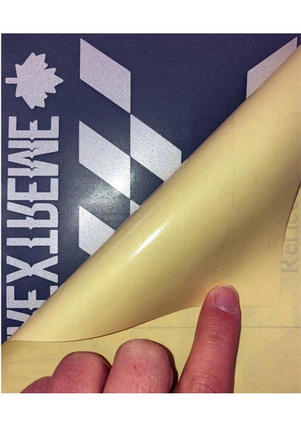 Reflektif Kırmızı Damalı Kask Motosiklet Sticker Takımı Çınar Extreme