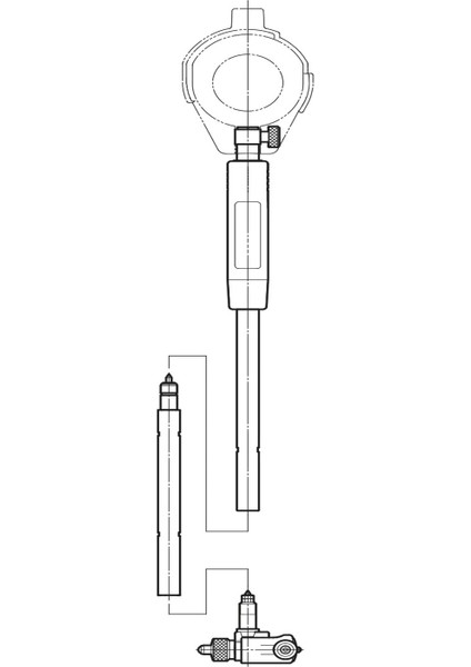 160-250/250-400 Silindir Komparatörü Uzatma 1000MM