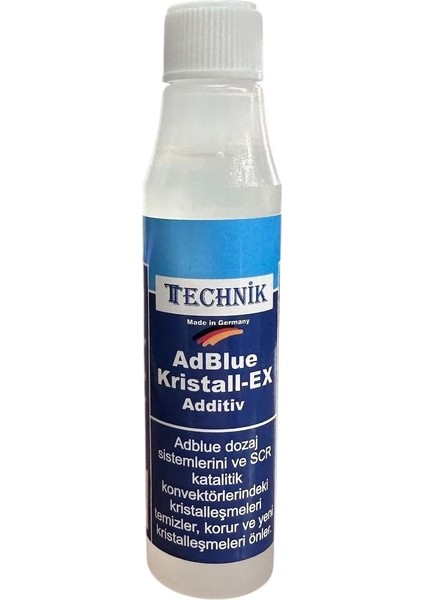 Adblue Kristall-Ex Additiv Adblue Kristalleşme Engelleyici Tek Ebat
