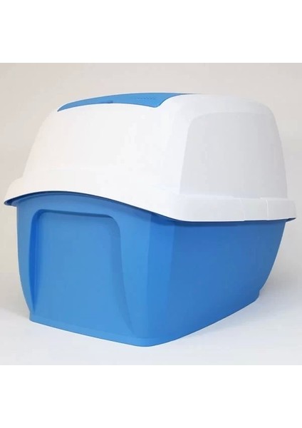 Imac Maddy Junior Üstü Açılır Kapalı Kedi Tuvaleti Mavi 57X43X41 cm