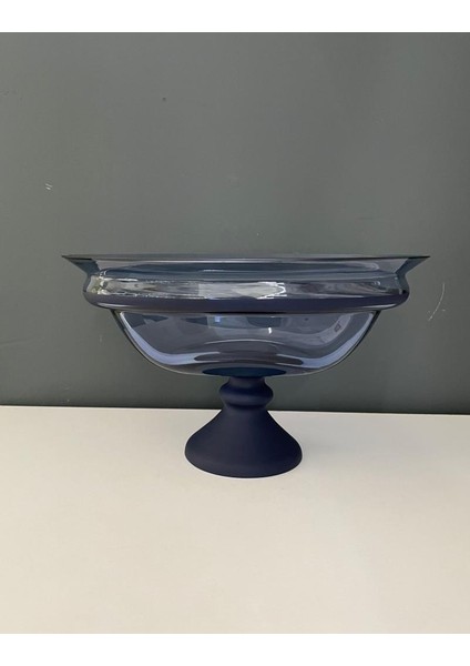 Decorıum Ayaklı Gondol Yarı Mat Kobalt 29X17 cm