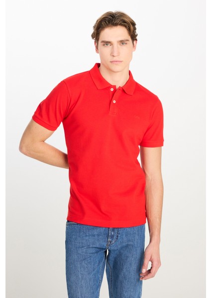 L211810 Polo Yaka Lee Erkek T-Shirt L211810512 Coral