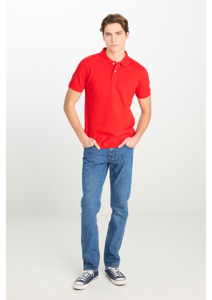 L211810 Polo Yaka Lee Erkek T-Shirt L211810512 Coral